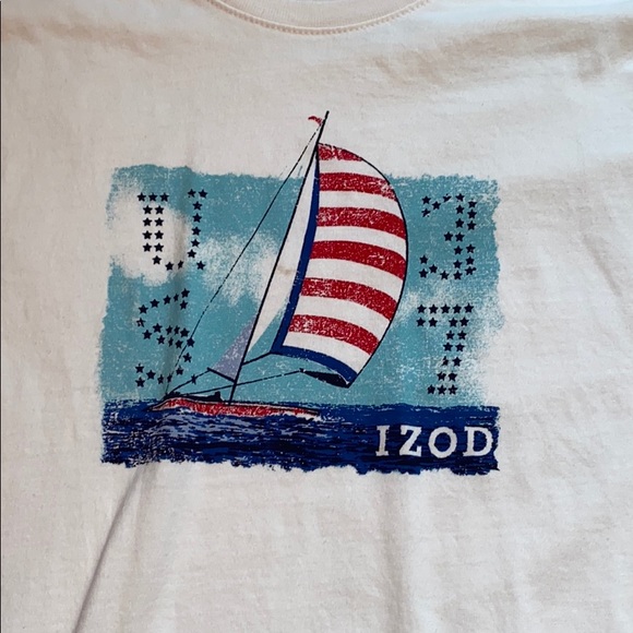 Izod White T-Shirt - Picture 2 of 4